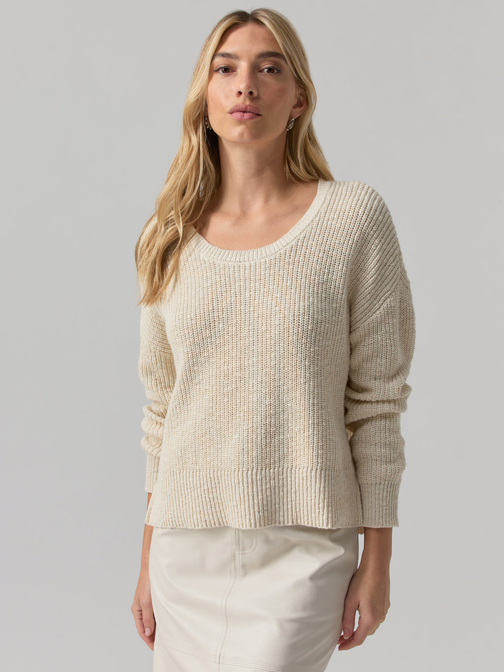 Organic Cotton Scoop-Neck Sweater
