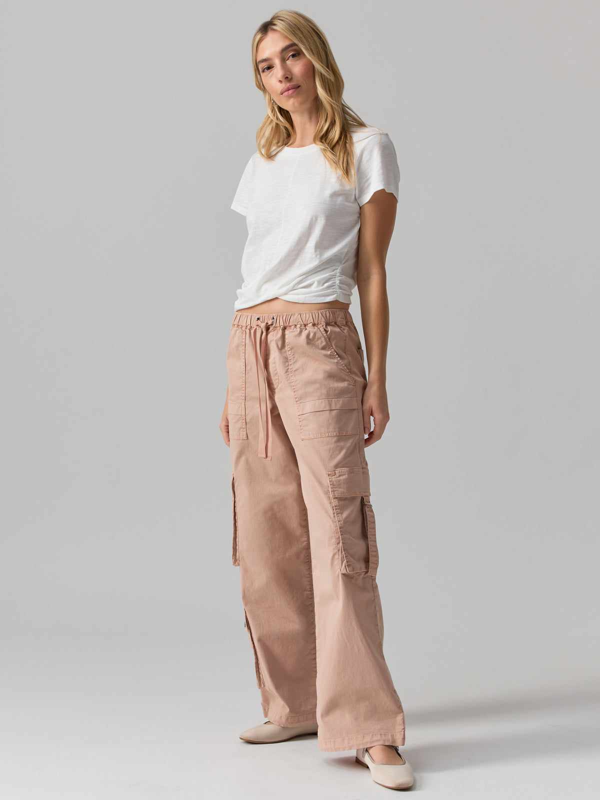 Sanctuary Easy Going Gauze Pull-On Pants Muslin XS (US 2) at  Women's  Clothing store