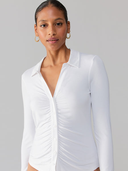 White tops | Long sleeve shirts | Casual tops & blouses