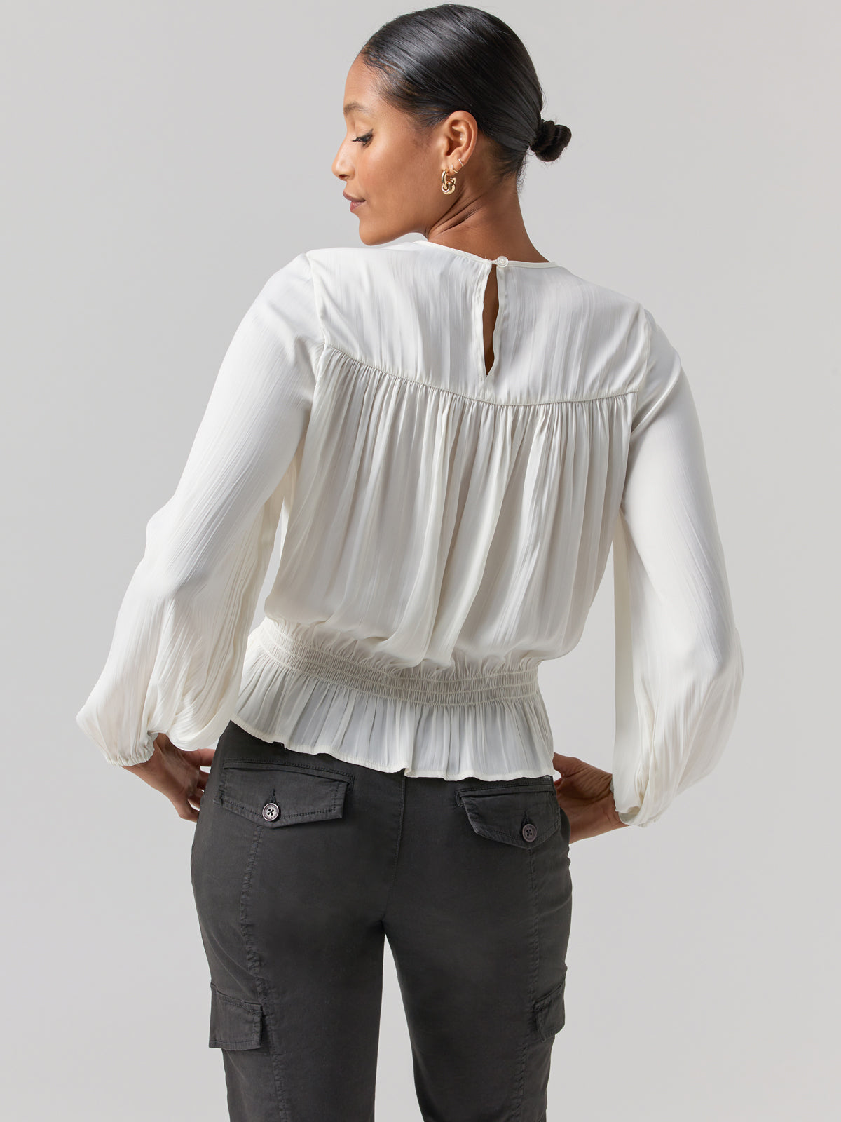 More Than Perfect Blouse Chalk