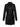 The Sanctuary Clothing Coated Denim Dress Black is a black, long-sleeve, button-up dress made from a leather-like material. It features a collared neckline, two chest pockets, and comes with a matching belt tied at the waist.