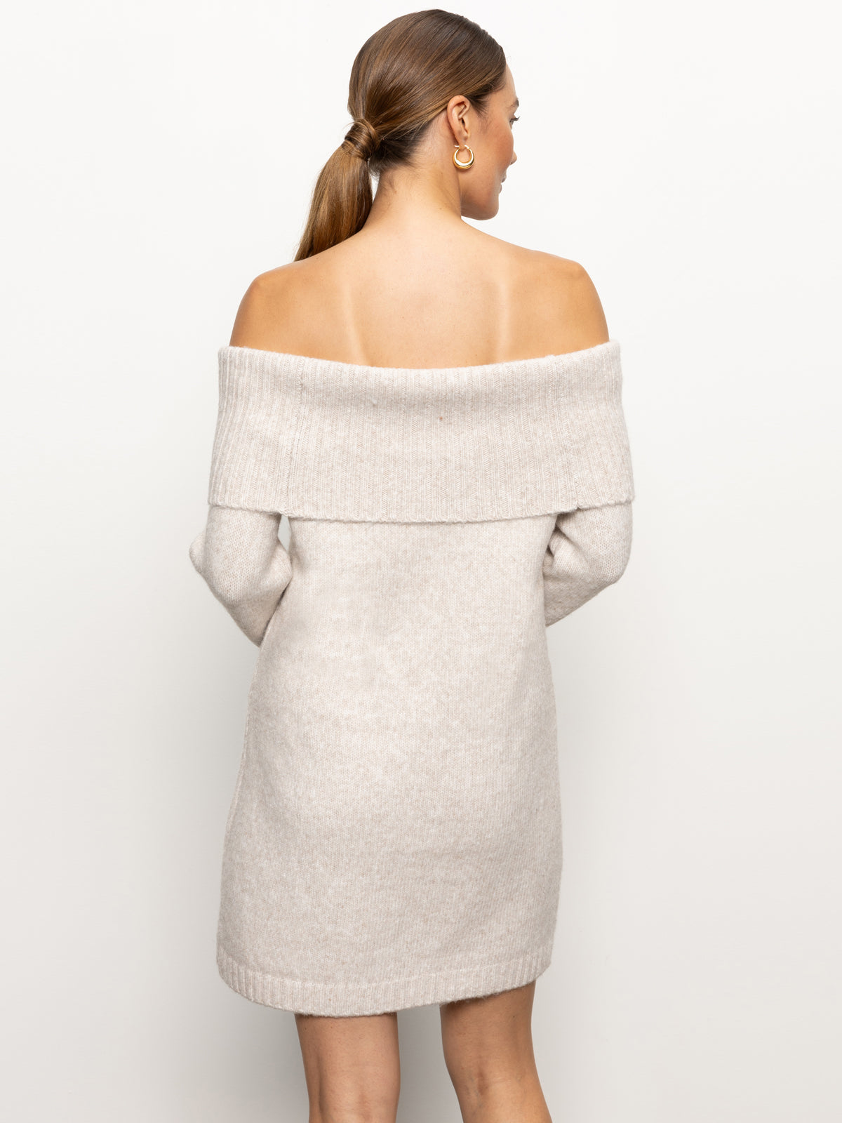 Off Shoulder Dress Coconut Smoke