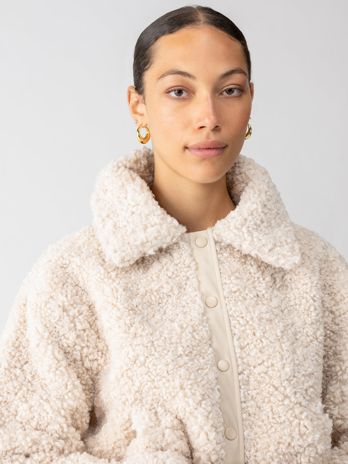 Libby Sherpa Jacket Toasted Almond