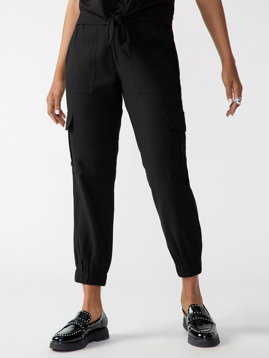 Sanctuary The Fixer Satin Jogger Pants