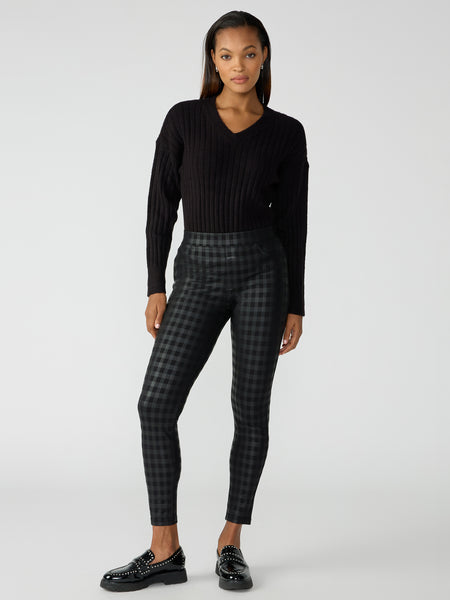 Camo Leggings | Leather | Black | Plaid Leggings – Sanctuary Clothing