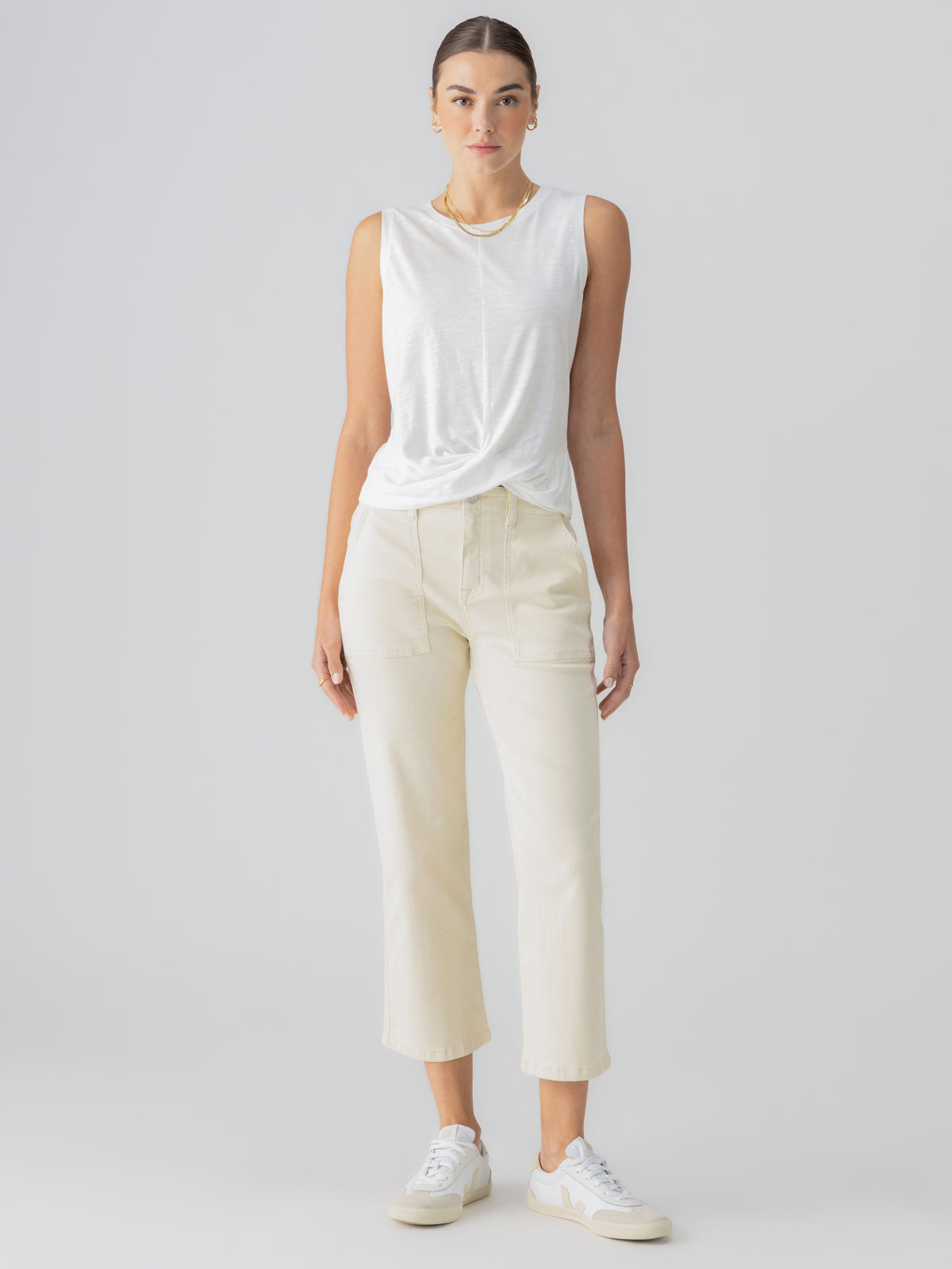 Vacation Crop High Rise Pant Birch