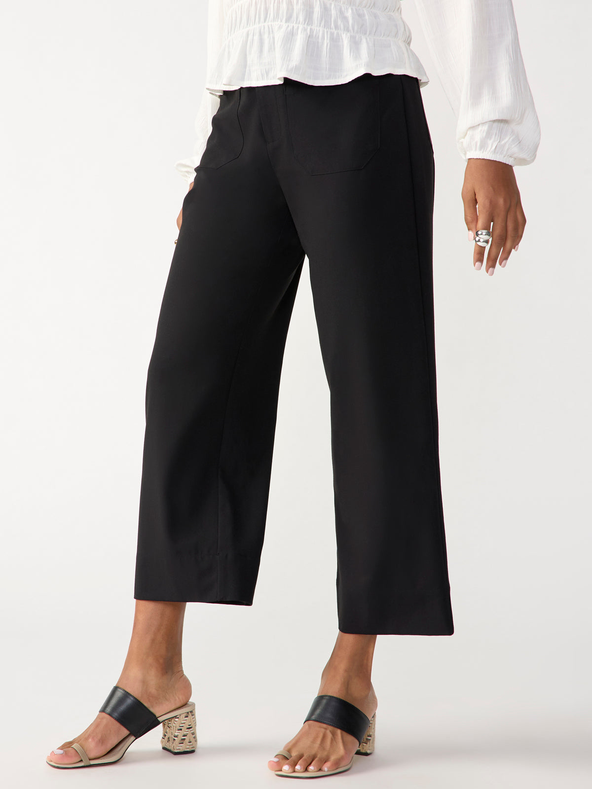 WynneCollection Linen-Blend Cropped Pant - 20766979 | HSN