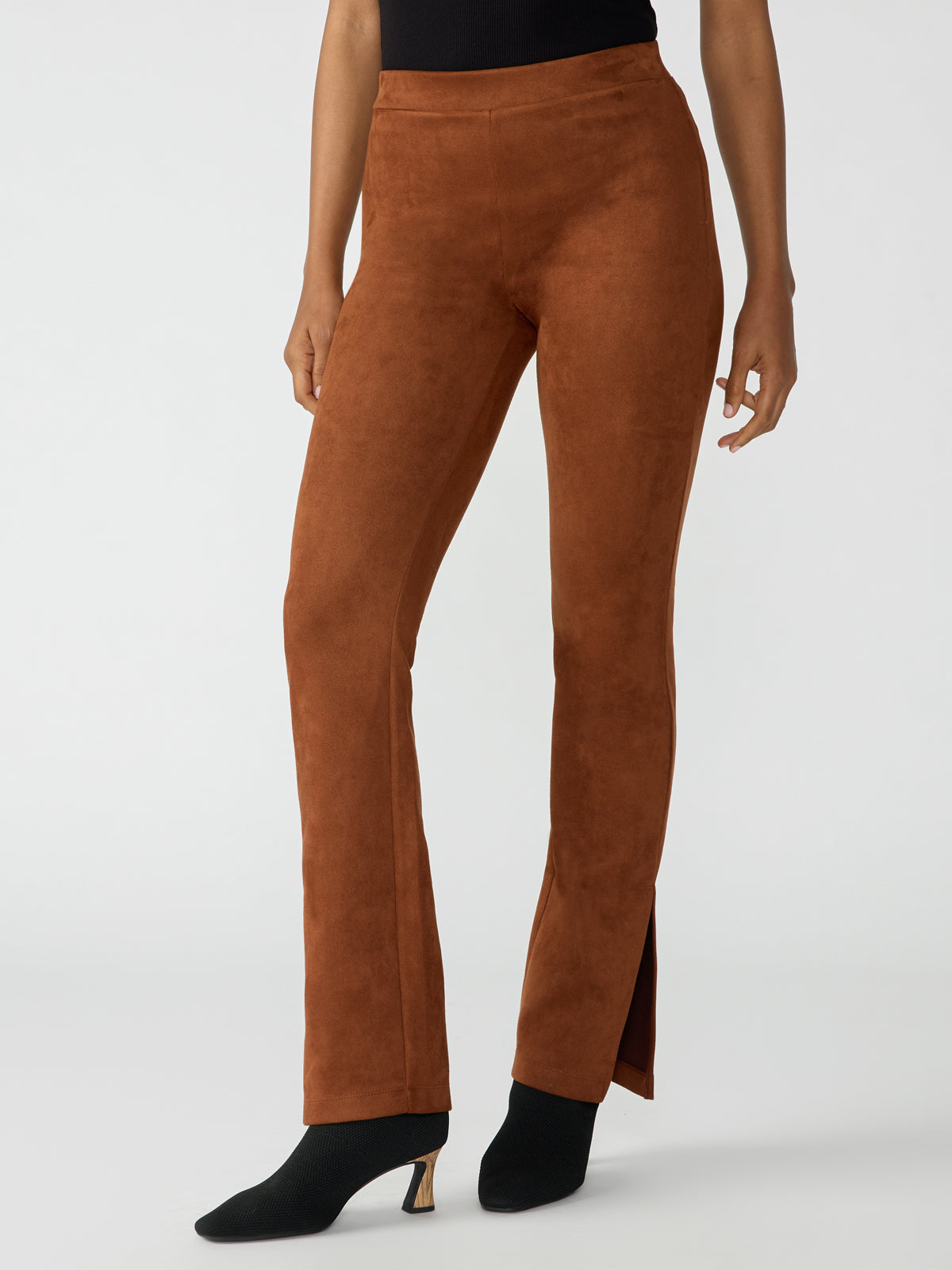 Sally Faux Suede Pant (Cognac) – Orchard Clothing Company