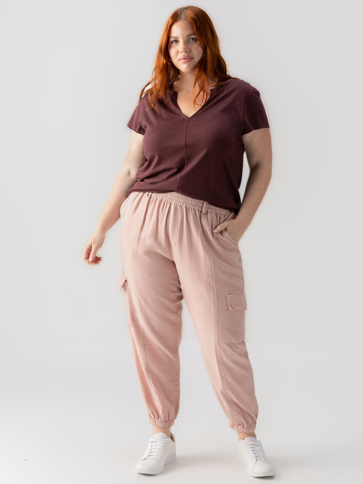 Relaxed Rebel Standard Rise Cargo Pant Smokey Rose Inclusive Collection