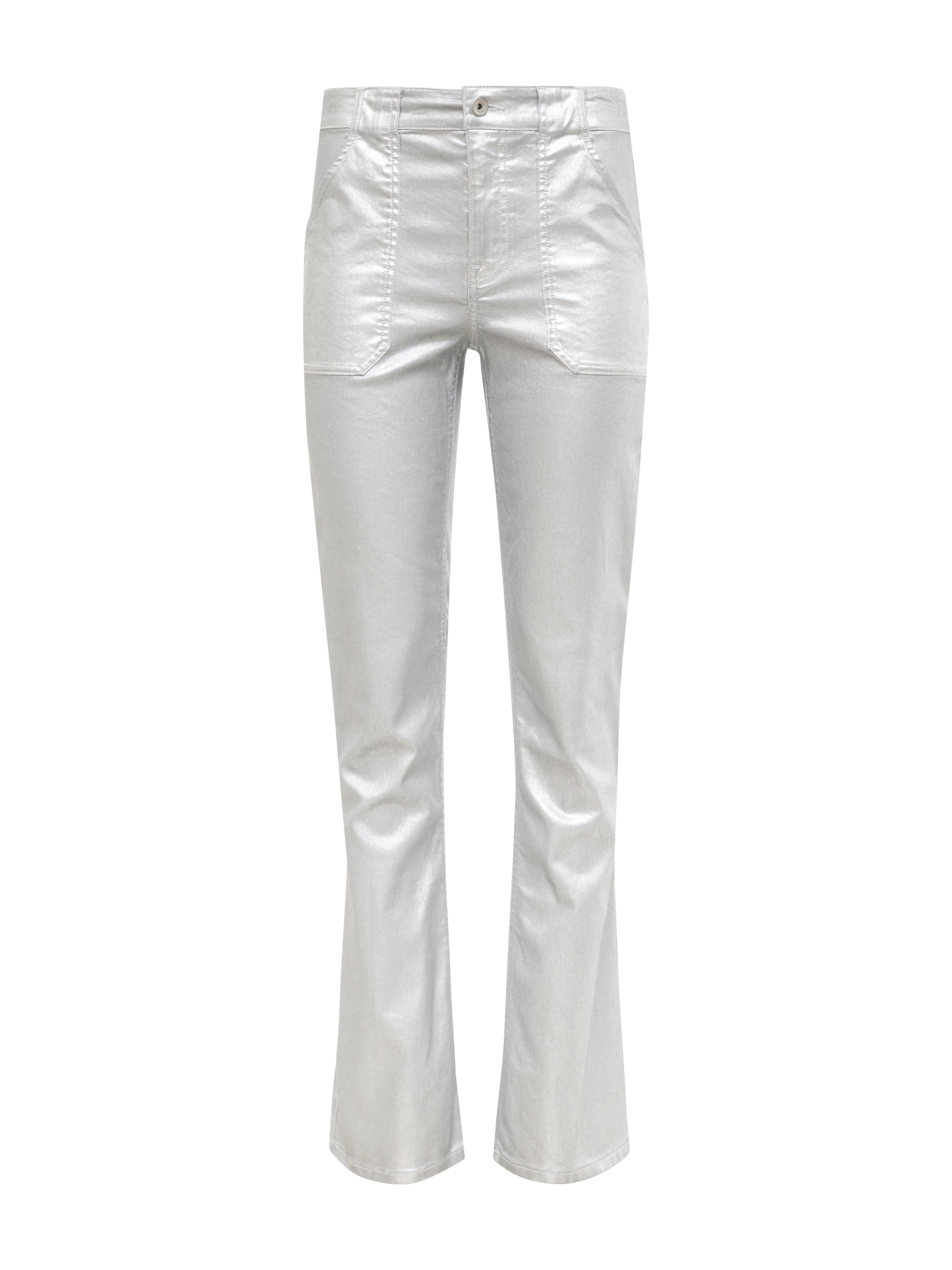 Metallic Hayden Bootcut Standard Rise Pant Silver