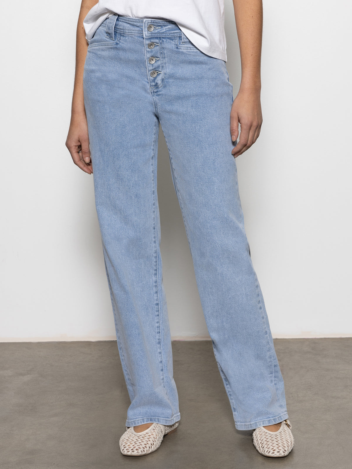 Luna Cuffed Standard Rise Jeans Blue Moonlight