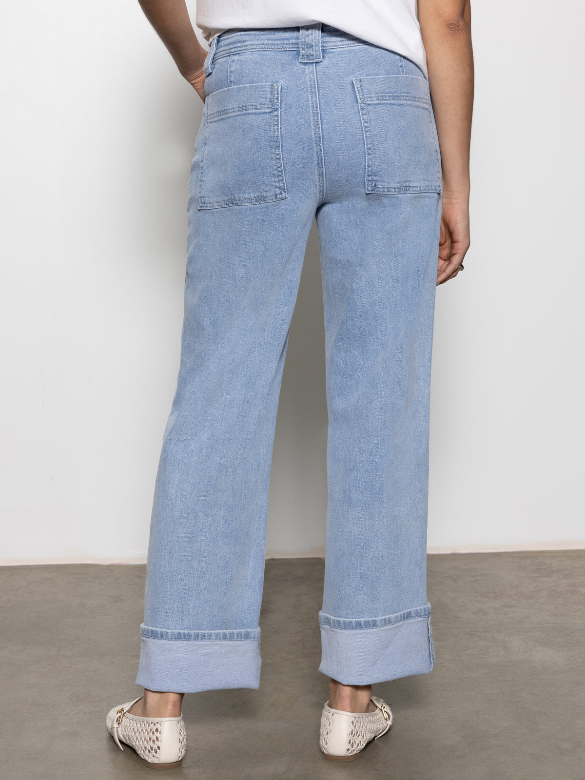 Luna Cuffed Standard Rise Jeans Blue Moonlight