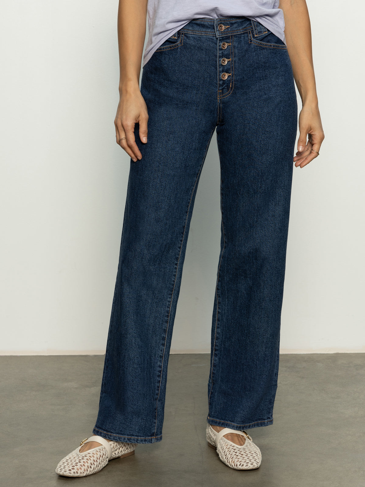 Luna Cuffed Standard Rise Jeans Solstice