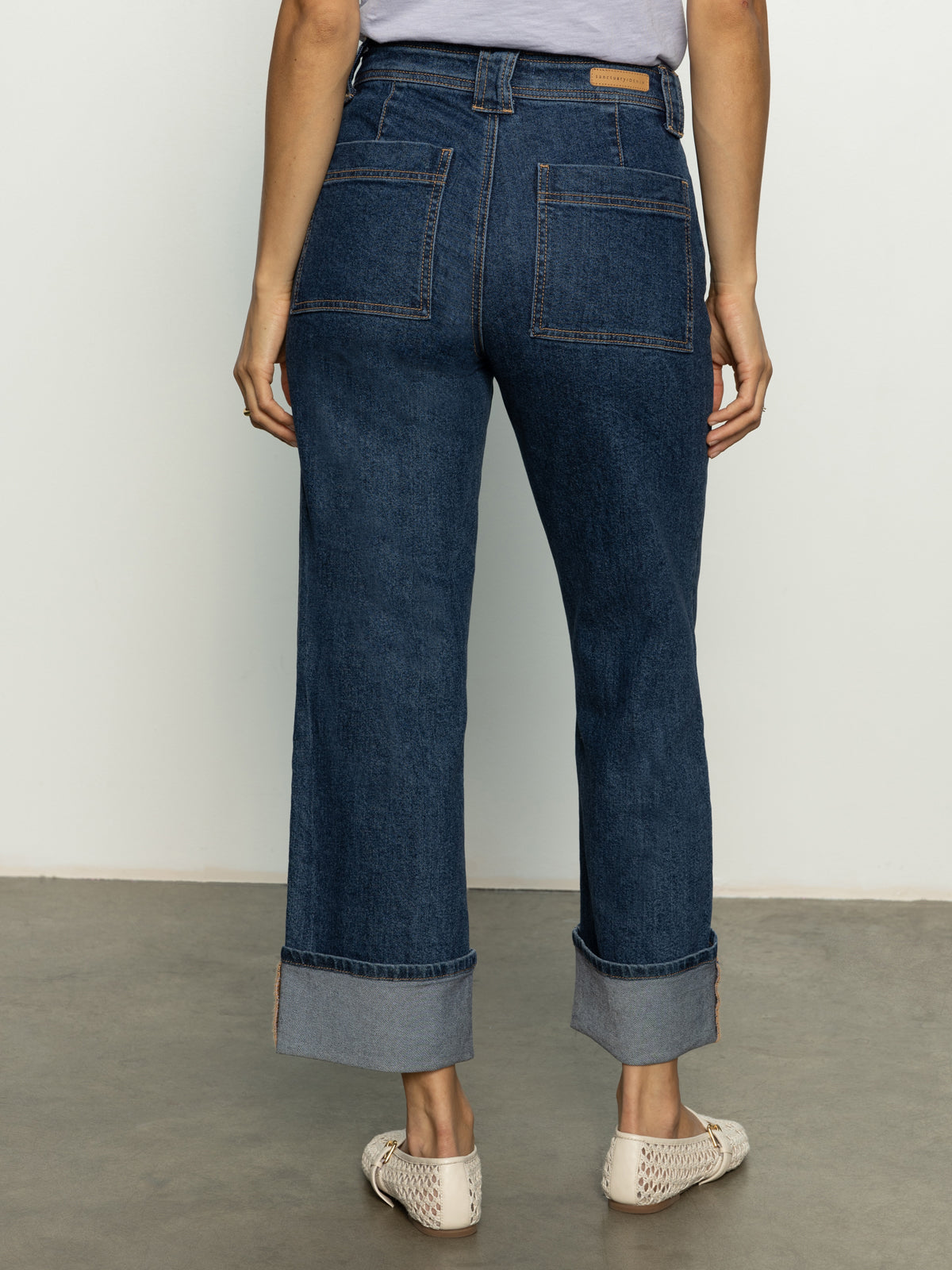 Luna Cuffed Standard Rise Jeans Solstice