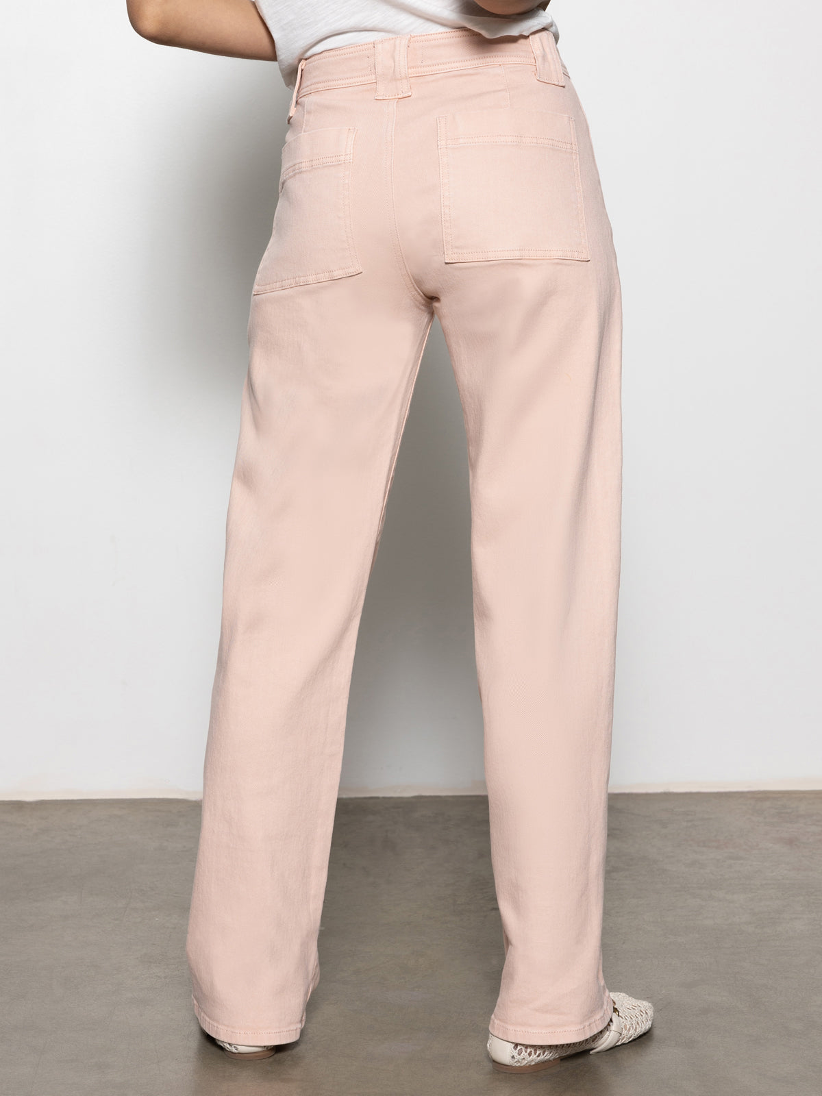 Luna Cuffed Standard Rise Jeans Earth Pink