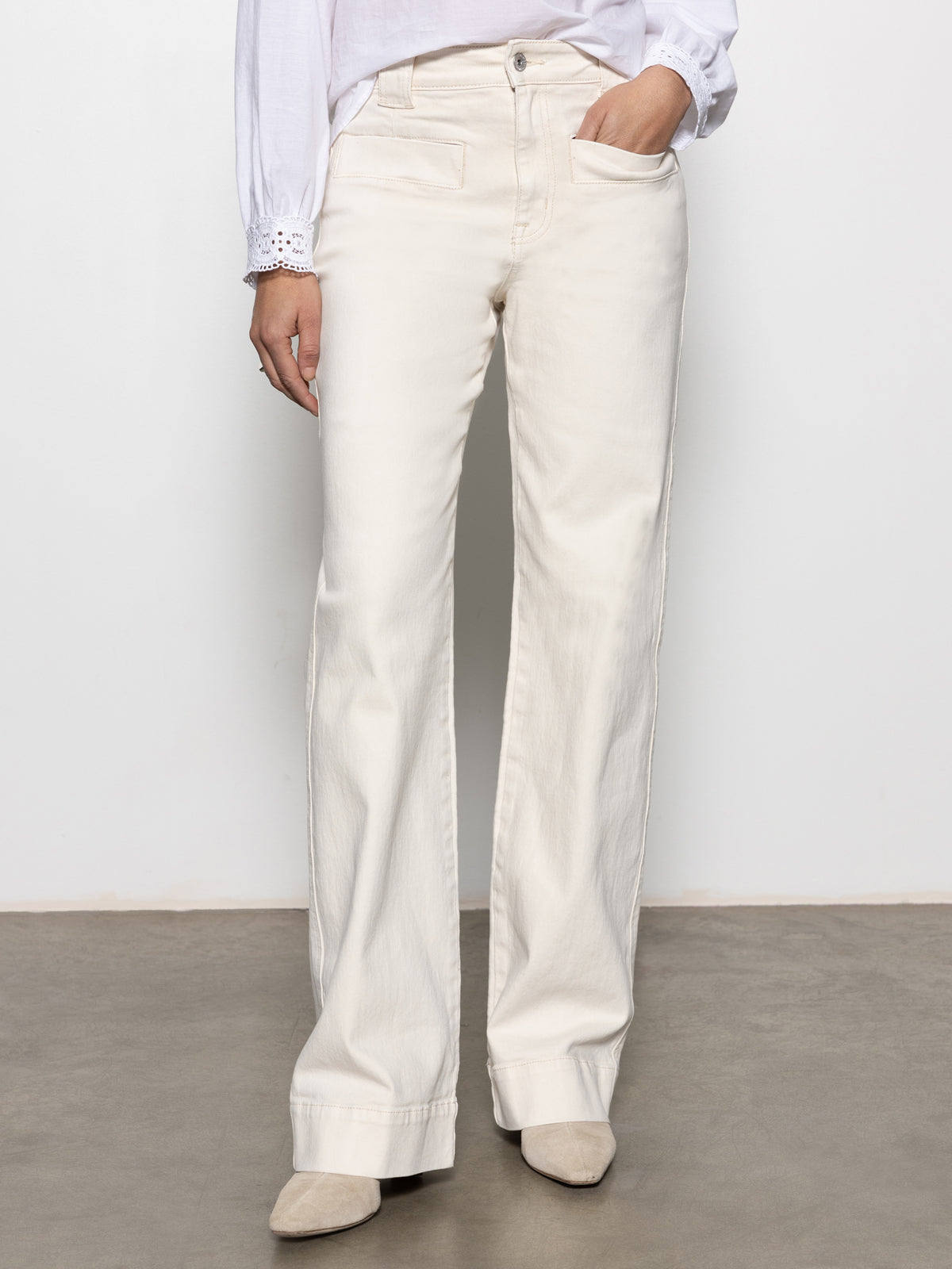 Voyage Full Length Pant Light Oat