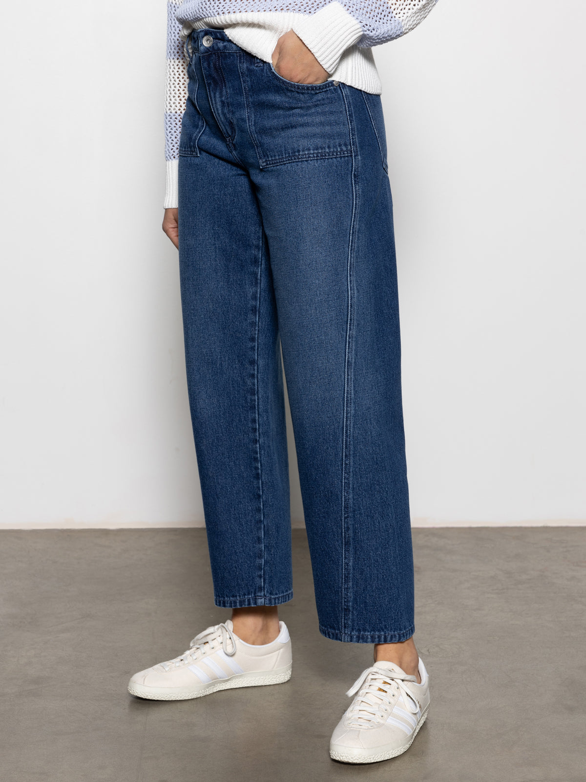 District Column Standard Rise Ankle Jean Win-Win