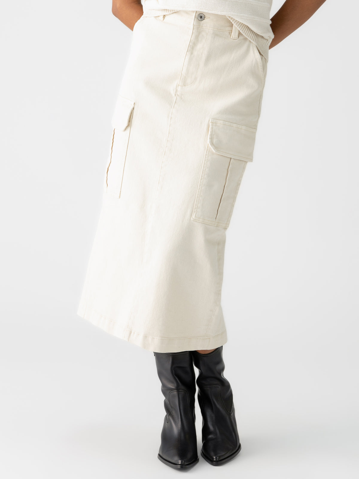 Essential Cargo Standard Rise Skirt French Vanilla