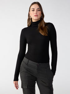 Women's Turtleneck Sweater Bodysuit, Women's Tops