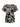 The "perfect tee mirage" by Sanctuary Clothing is a short-sleeved T-shirt featuring an abstract black and beige pattern with organic, wavy shapes similar to zebra stripes and a round neckline.