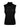 A sleeveless black turtleneck top from Sanctuary Clothing's Inclusive Collection. Named the Shirred Neck Mesh Tank Black, it is crafted from a shiny, slightly reflective fabric. The design exudes simplicity and elegance with its high, shirred neckline and loose fit. The plain white background emphasizes the garment's sleek and modern style.