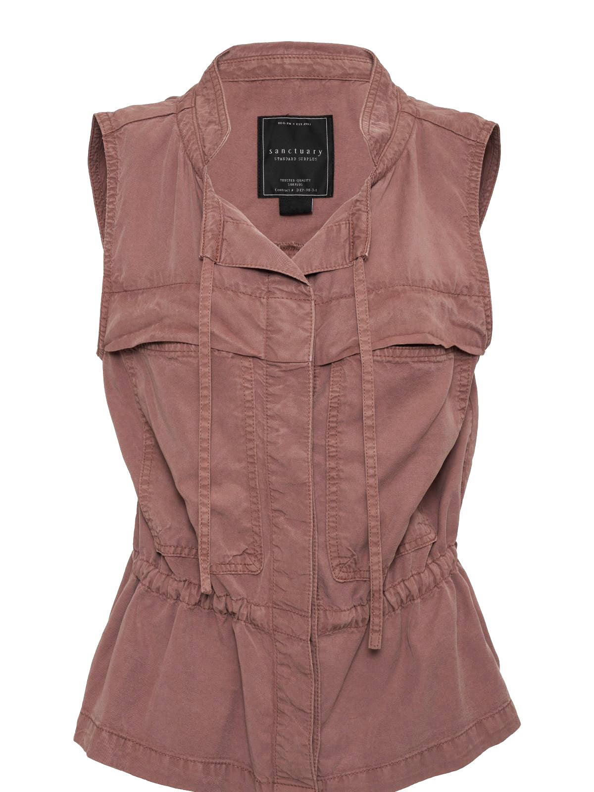 Leah Surplus Vest Washed Clay