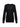 The Sanctuary Clothing Twist Back Sweater in black, featuring long sleeves and a crew neckline, is showcased against a plain white background. The texture of the knit is prominently visible, and the sweater boasts a slightly loose, relaxed fit.