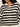 A person wears the Sanctuary Clothing open knit bomber jacket macrame black stripe (extended sizing), featuring black and white horizontal stripes, a zip front, loose fit, and textured open-knit pattern. Their face is partially out of frame.