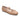 The "Facile Ballet Flat Nude" by Sanctuary Clothing is a single beige ballet flat shoe with a round toe, featuring a small bow on the front and an elastic strap across the instep. The shoe also boasts a low heel and a smooth, glossy finish.