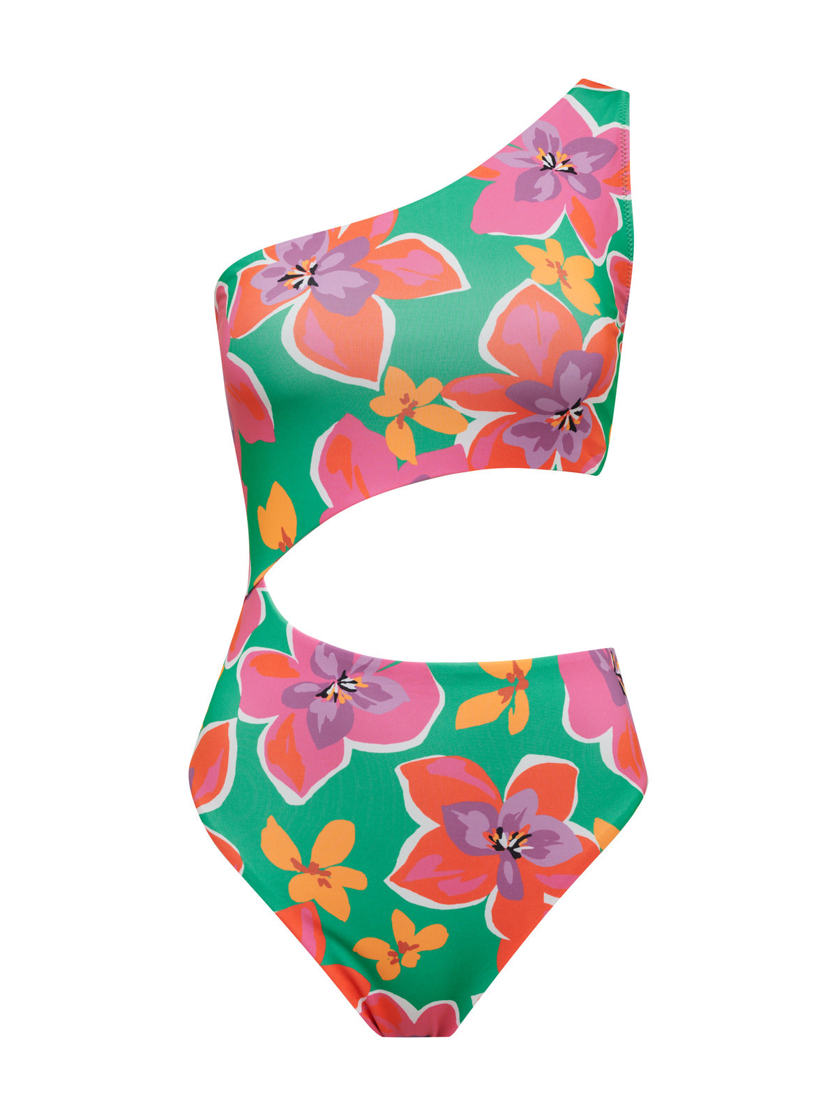 Super Bloom Cutout One-Piece Swimsuit Multi