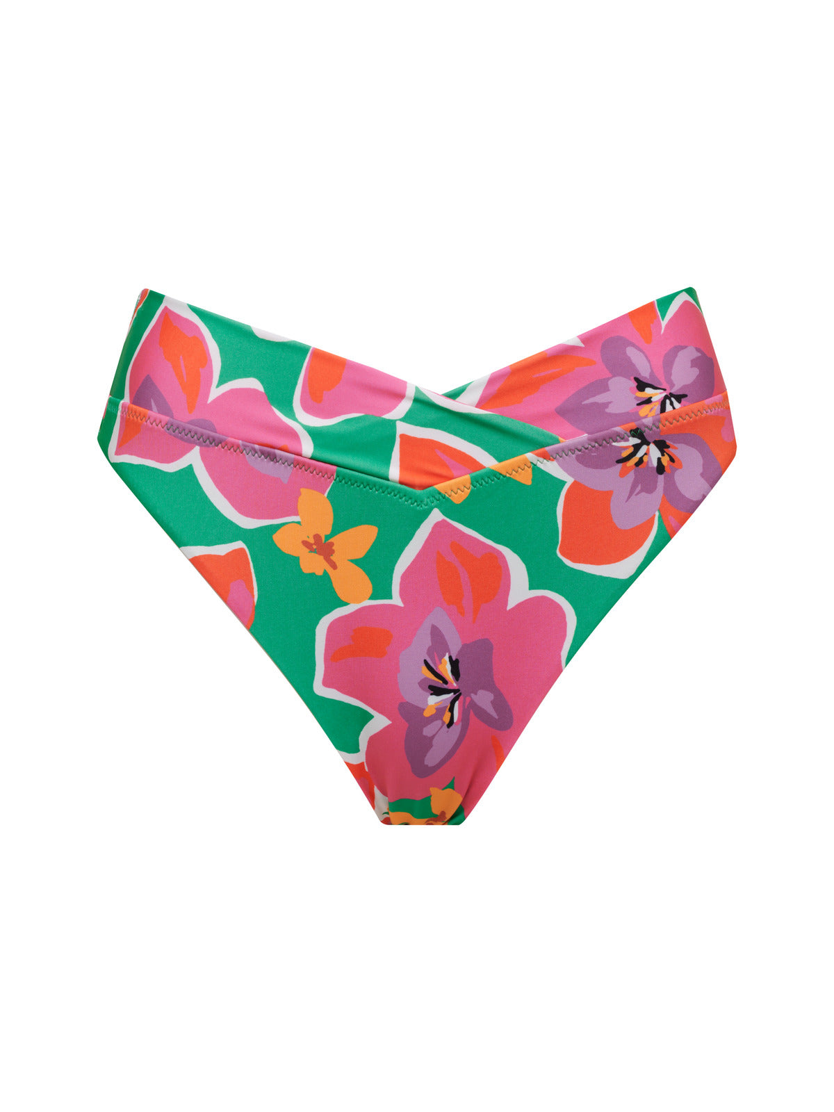 Super Bloom V Waist Bikini Bottom Multi