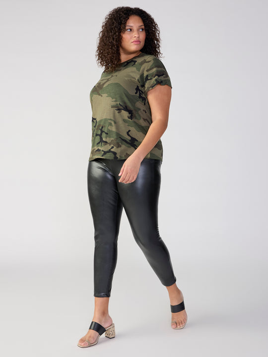 Camo Leggings | Leather | Black | Plaid Leggings – Sanctuary Clothing